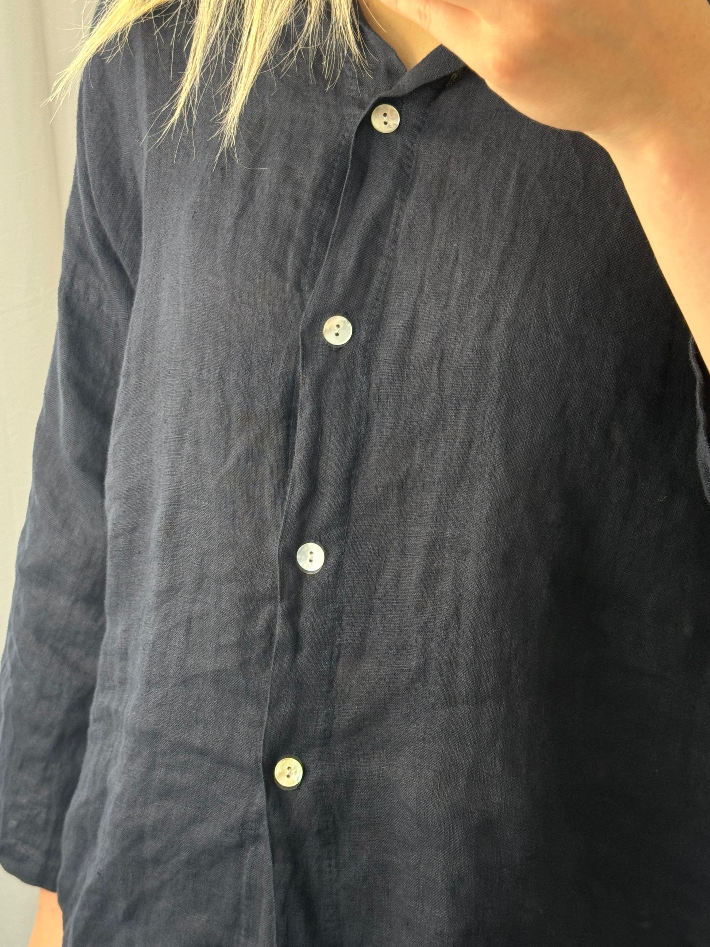 Ava Blouse Navy