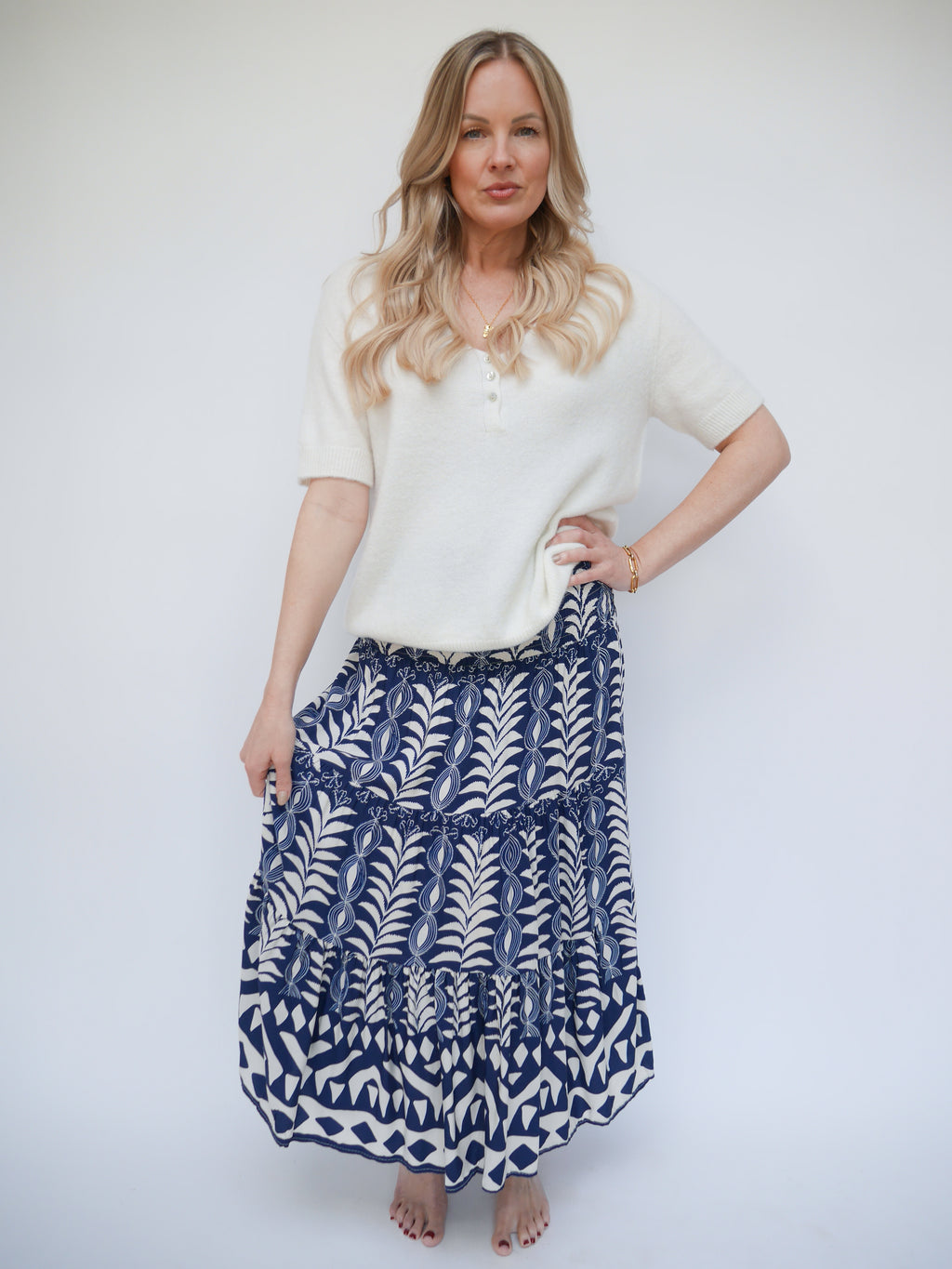 Carrie Skirt Dress Navy