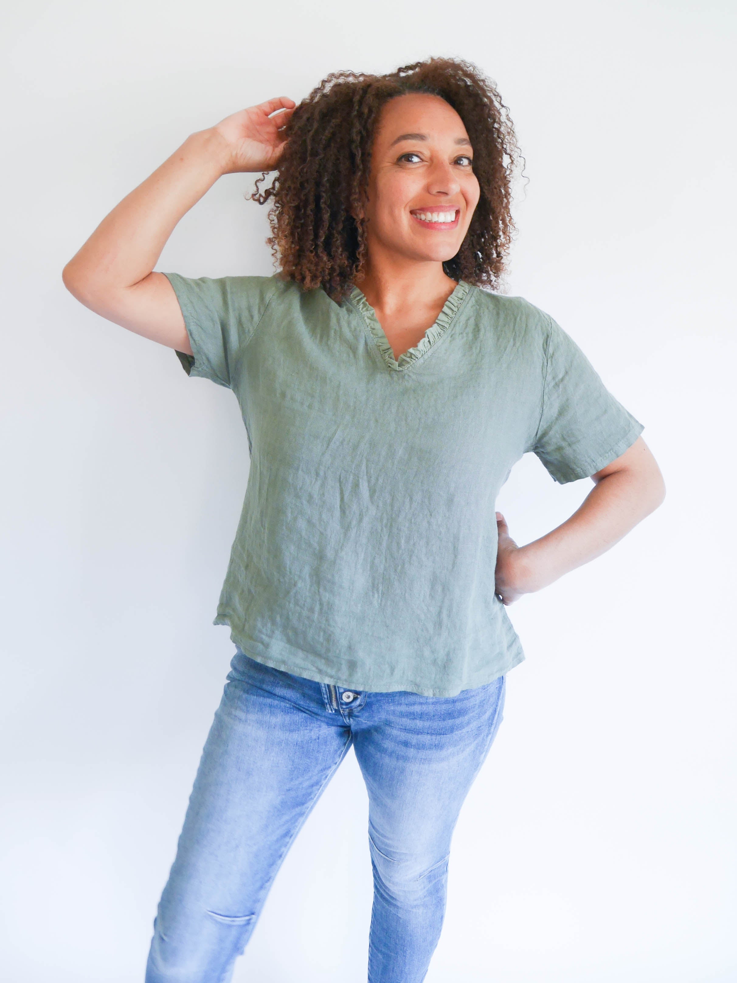 Talia Top Khaki