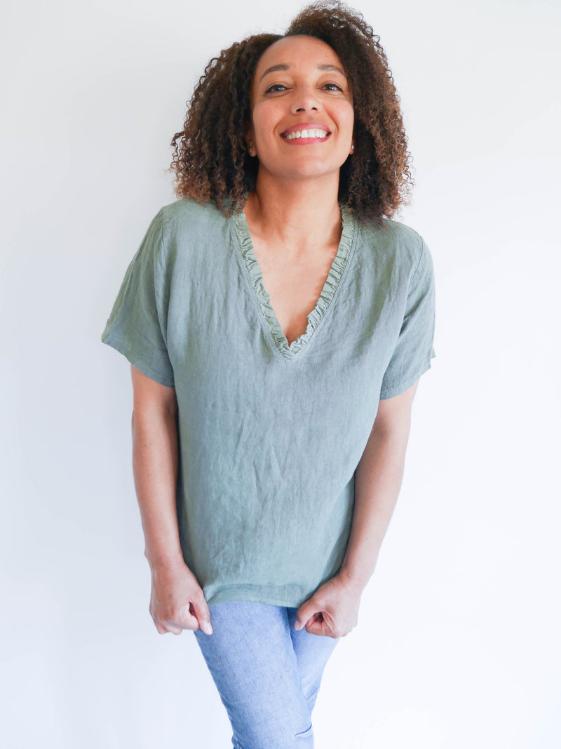 Talia Top Khaki