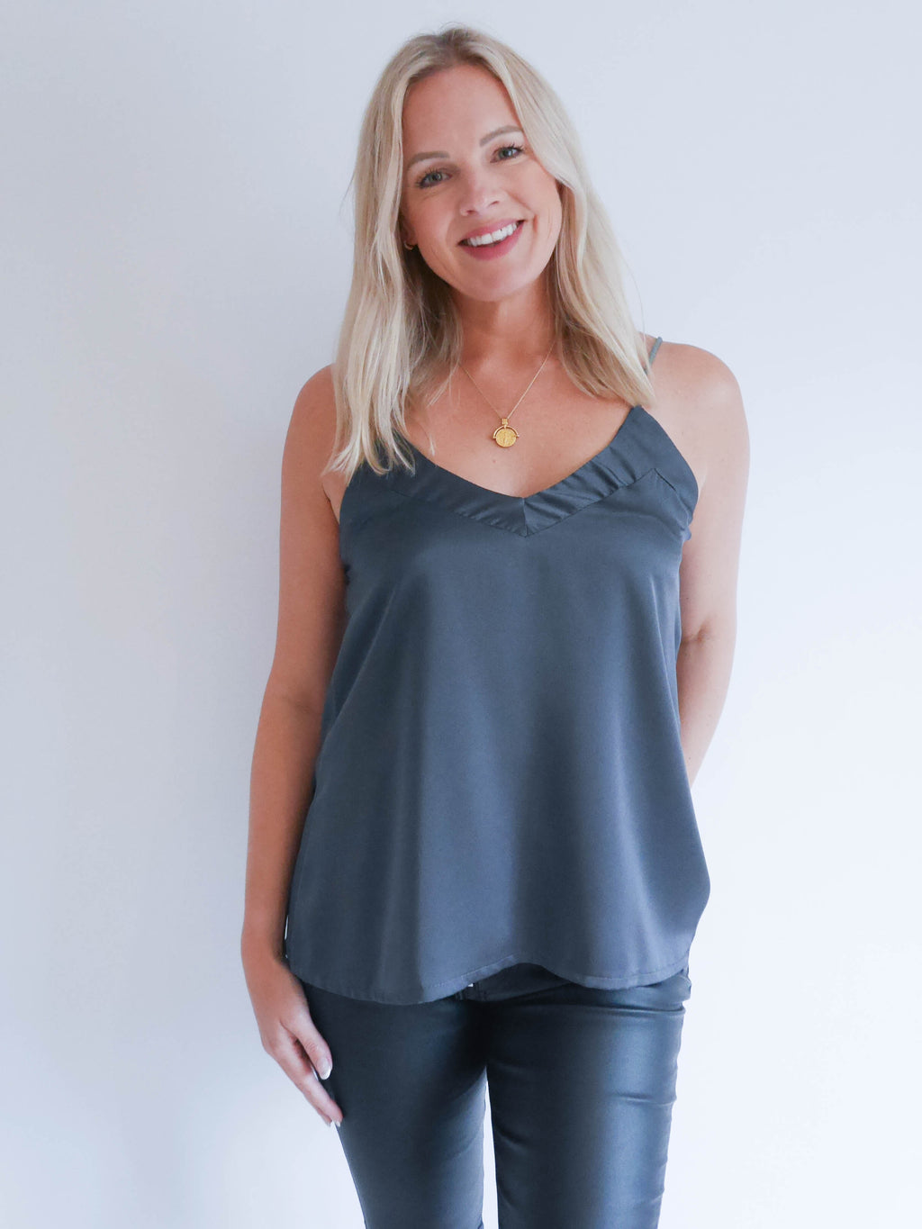 Bella Camisole Charcoal
