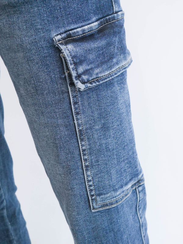 Melly & Co Denim Cargo Jeans