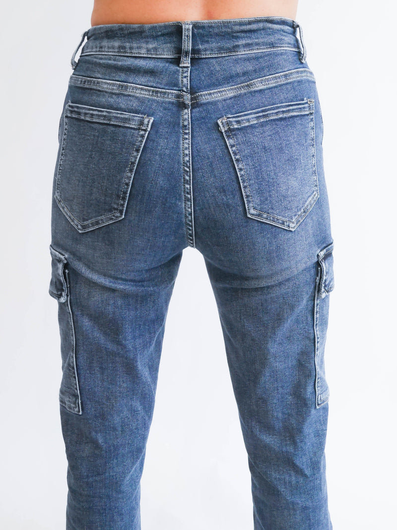 Melly & Co Denim Cargo Jeans