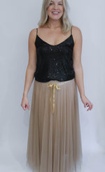 Tulle Skirt Camel