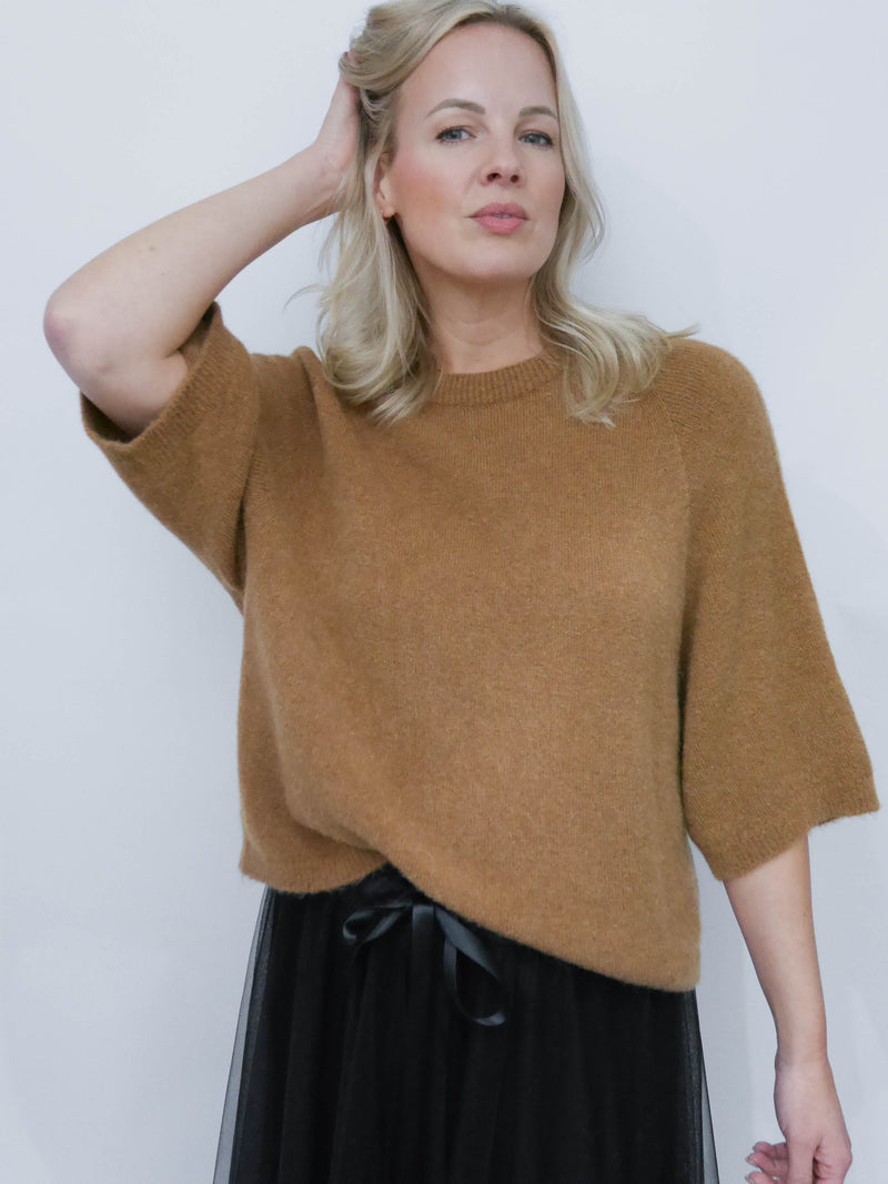 Millie Knit Dark Camel