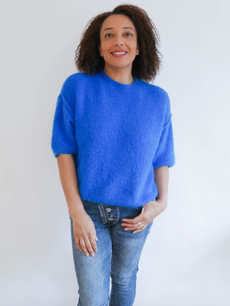 Abi Knit Alpaca Royal Blue