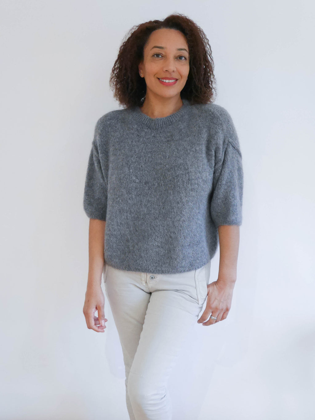 Abi Knit Alpaca Charcoal