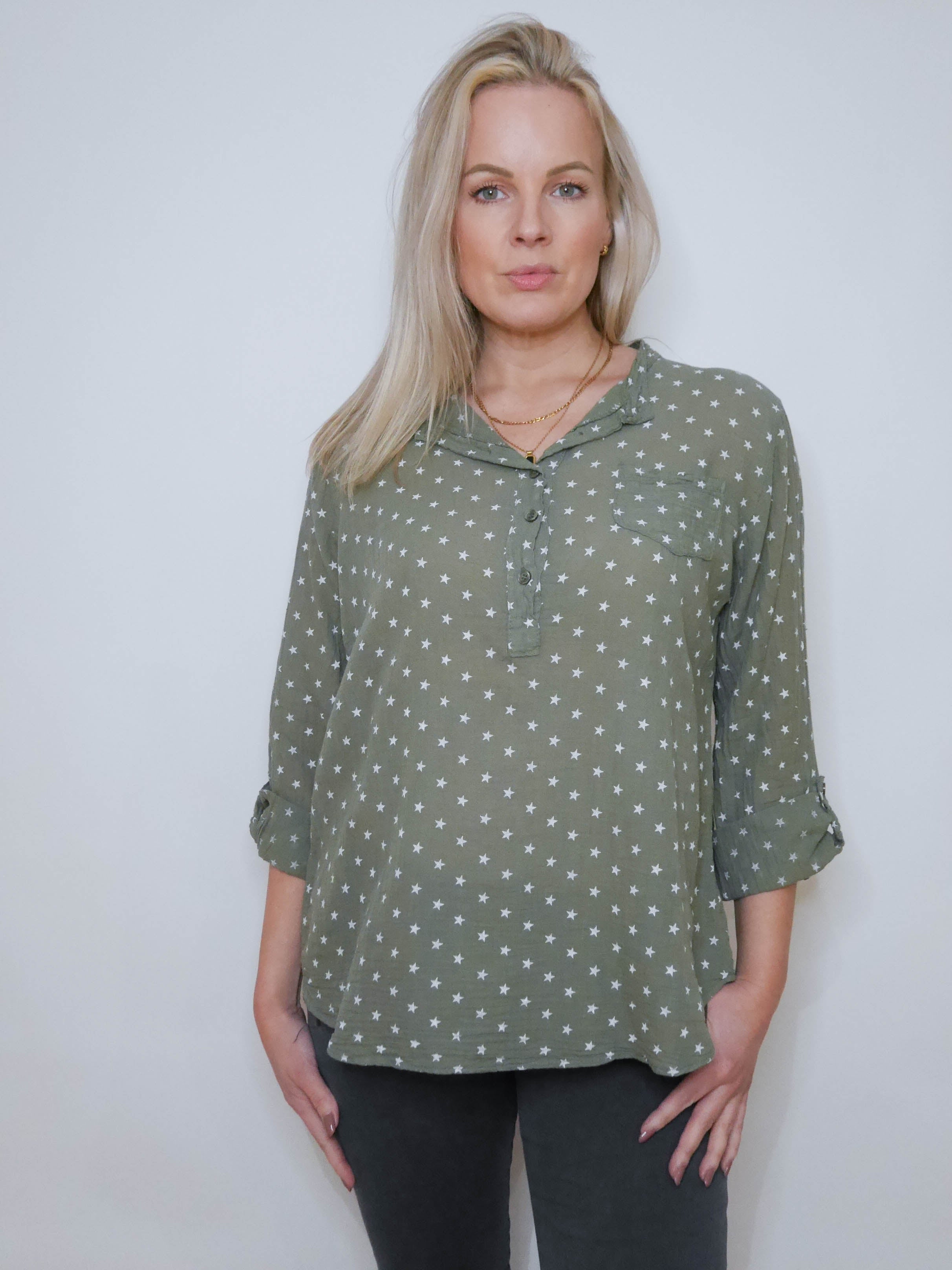 Adrienne Blouse Khaki