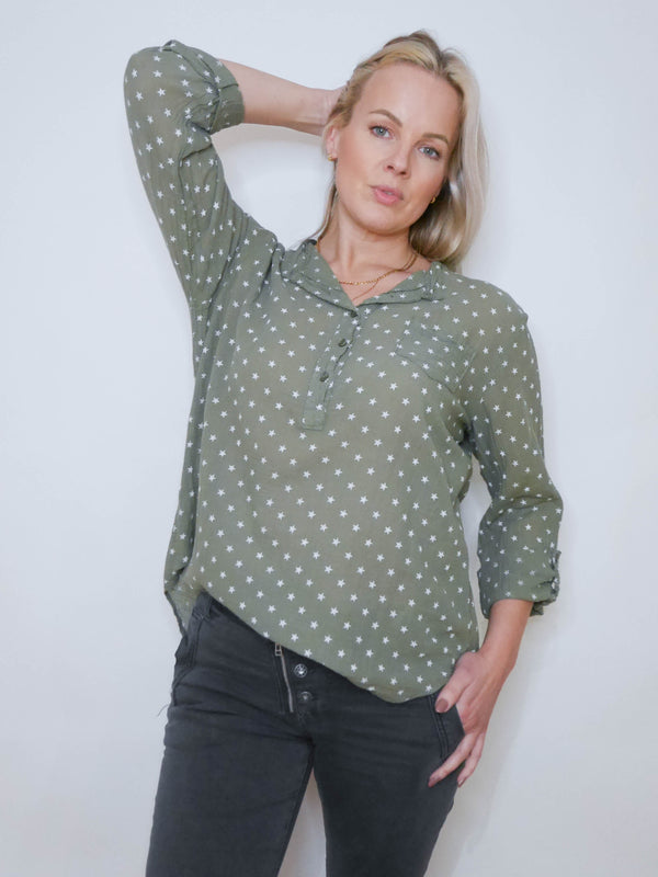 Adrienne Blouse Khaki