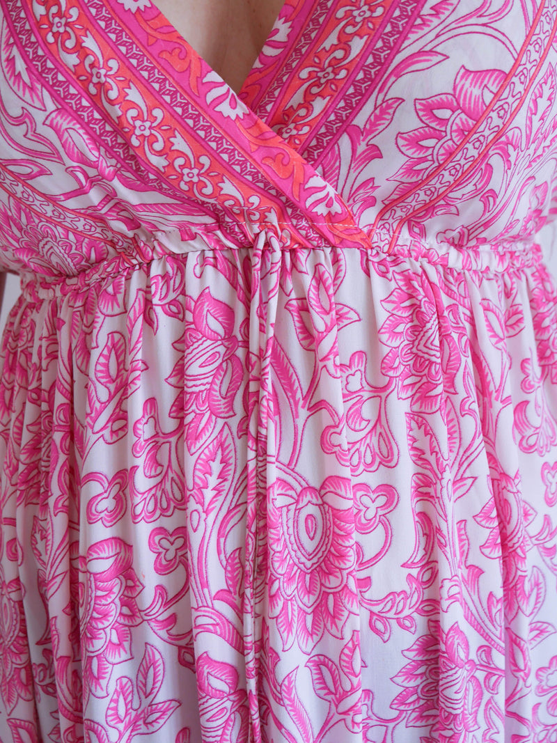 Camille Dress Hot Pink