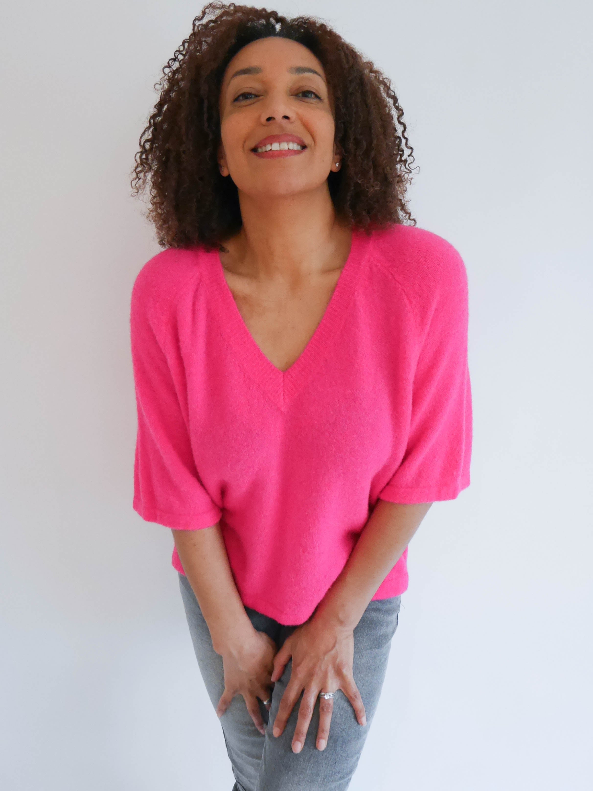 Zara Knit Fuchsia