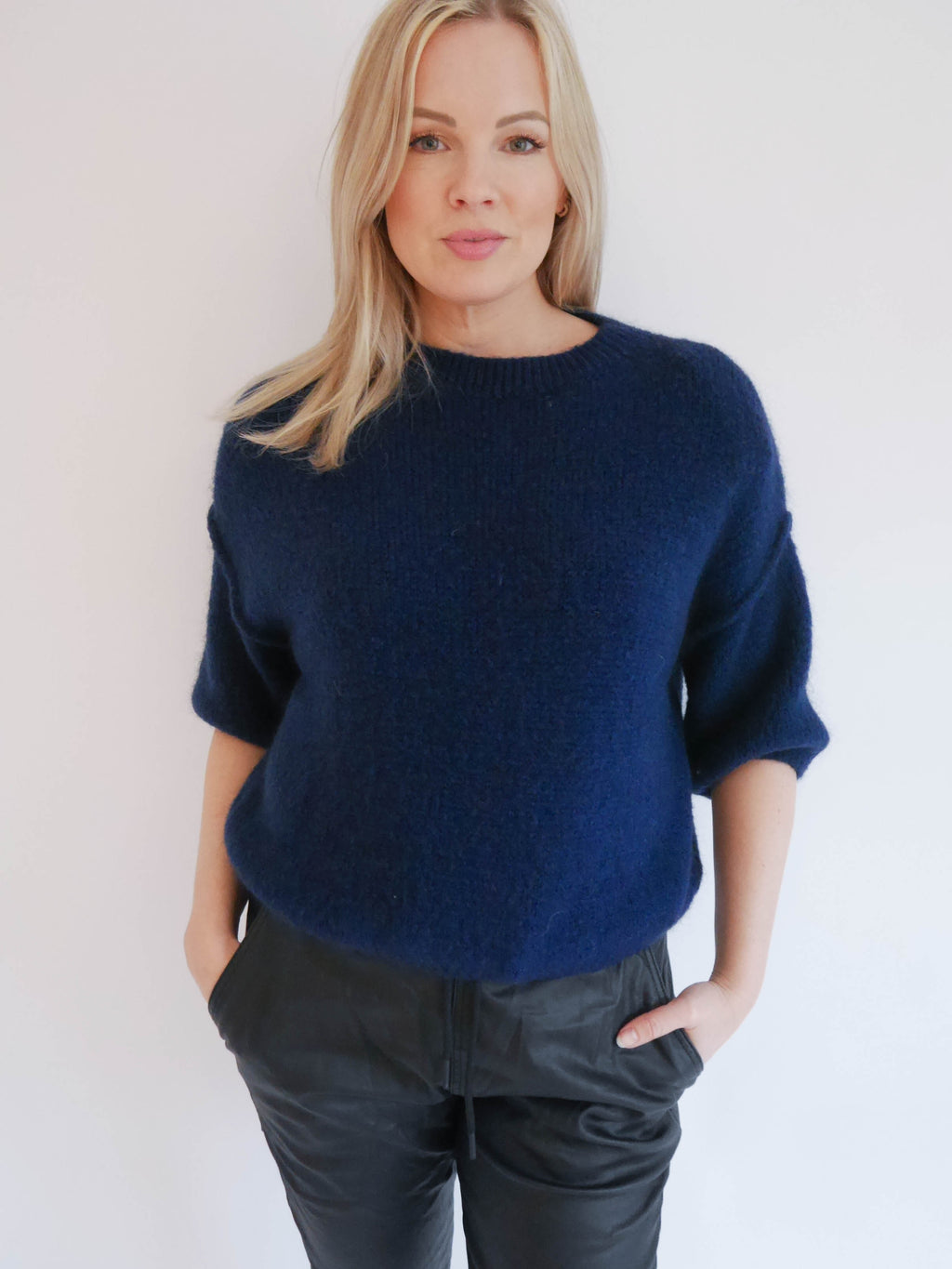 Abi Knit Alpaca Navy