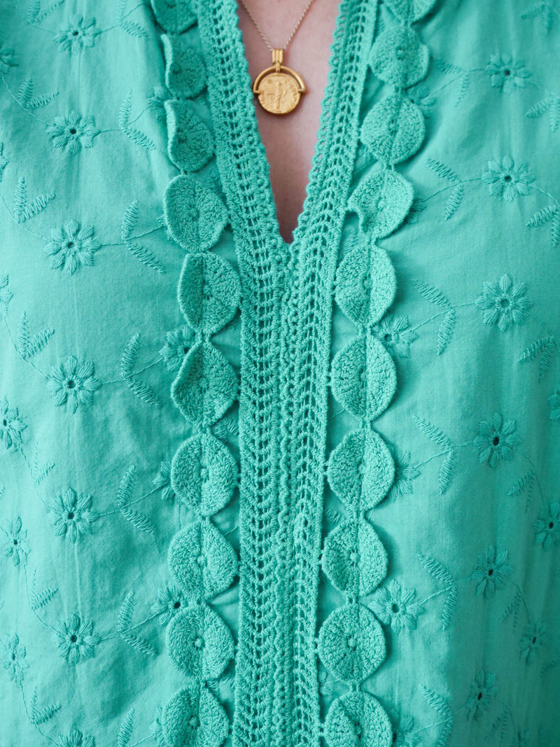 Evie Dress Emerald
