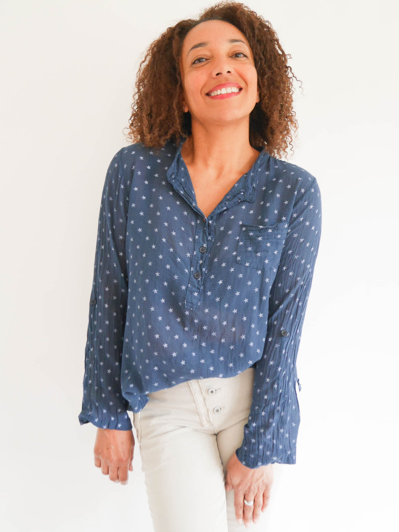 Adrienne Blouse Navy