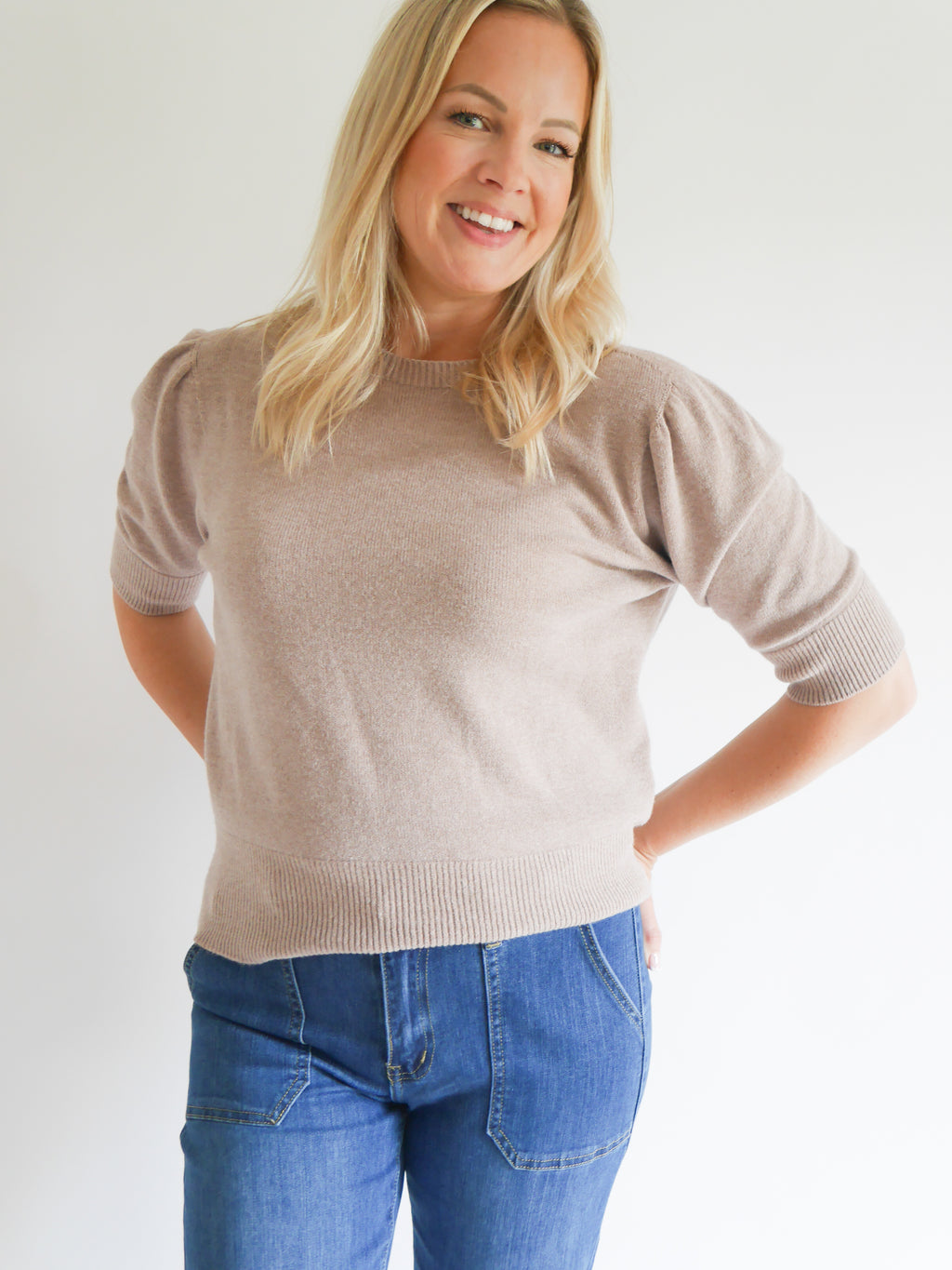 Bonnie Knit Biscuit
