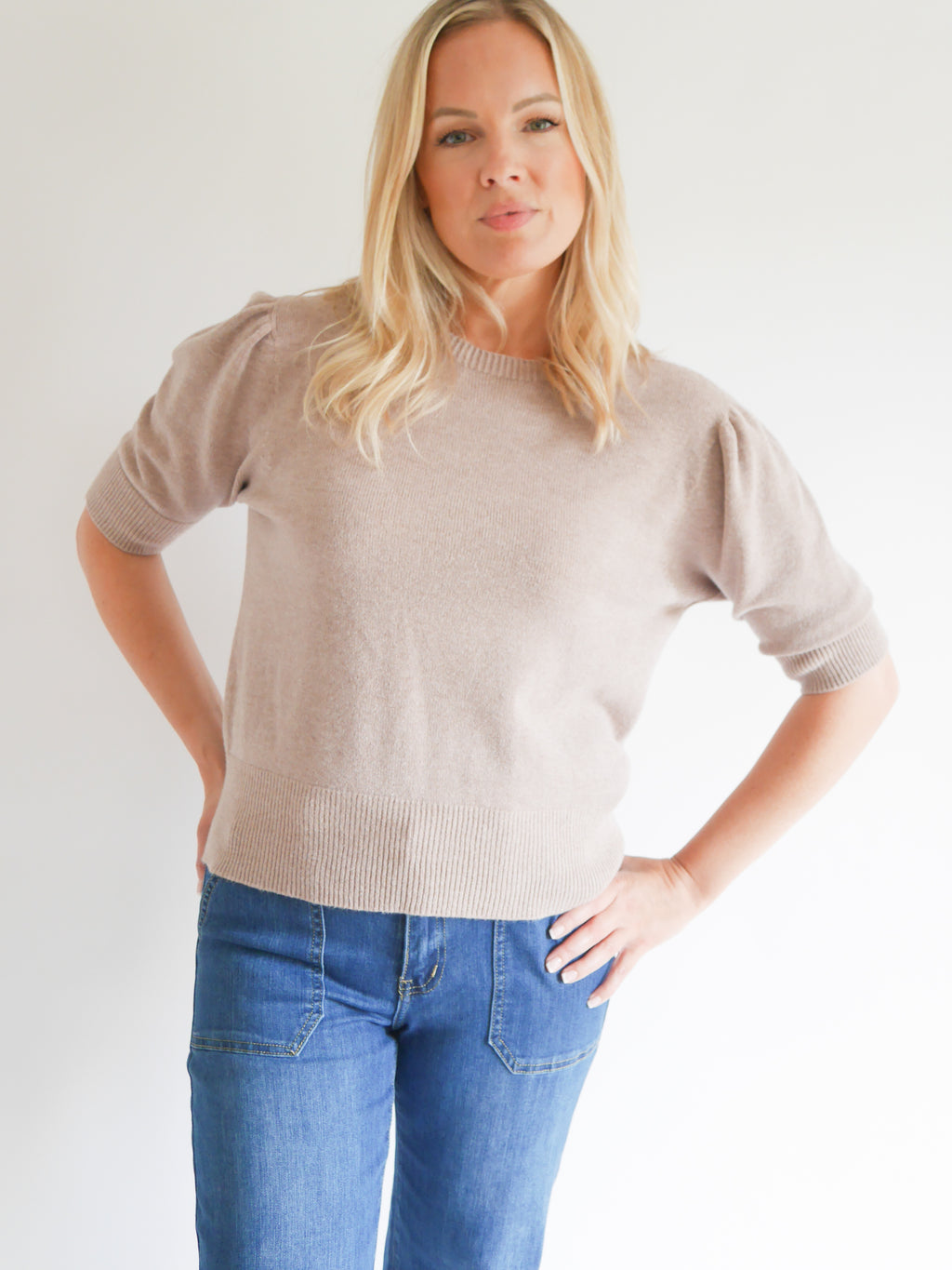 Bonnie Knit Biscuit