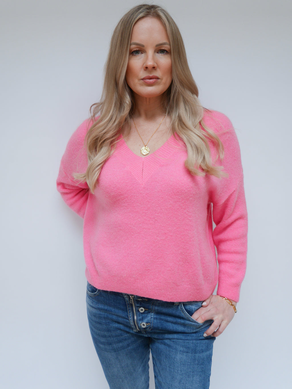Sadie Knit Candy Pink