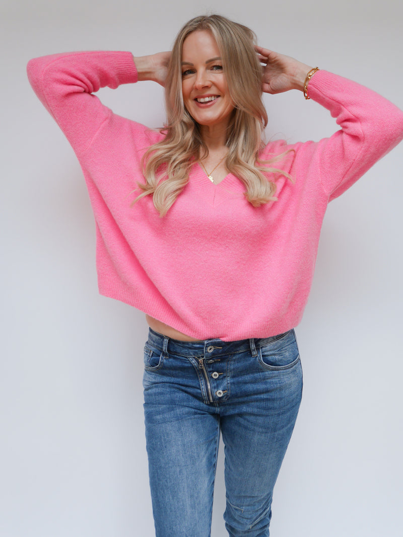 Sadie Knit Candy Pink