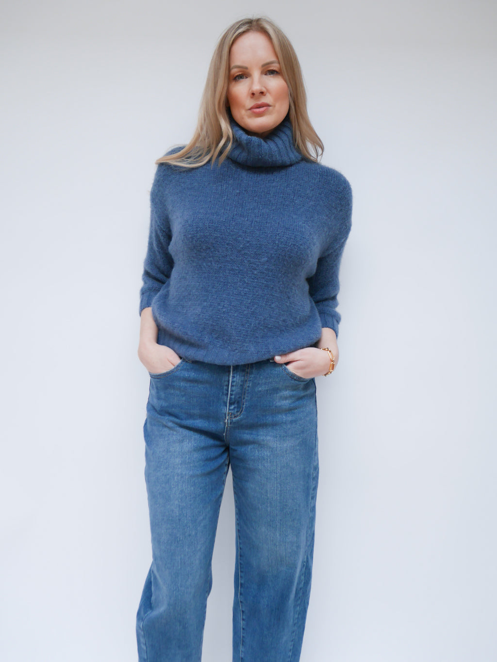 Rosie Knit Denim Blue