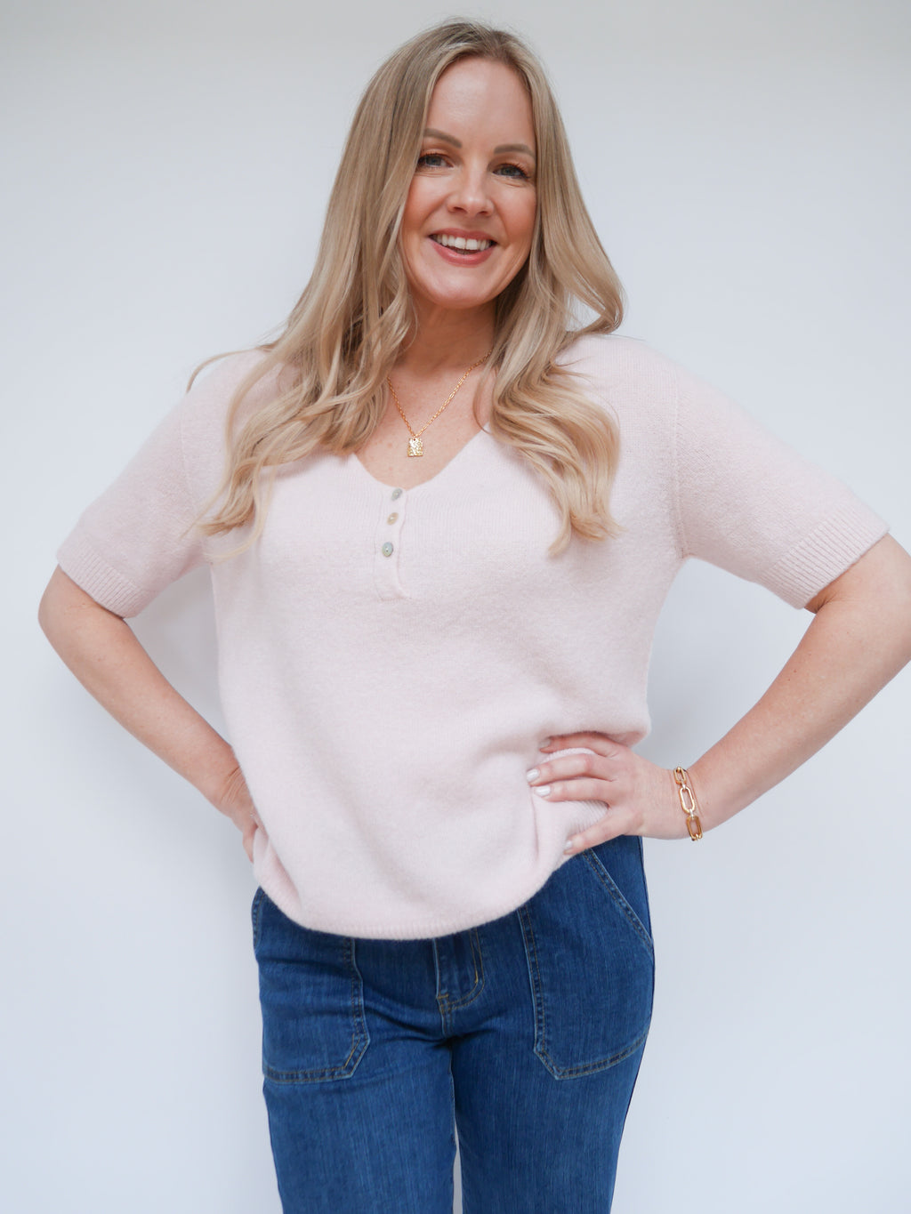 Lara Knit Powder Pink