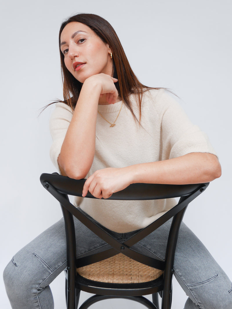 Millie Knit Ecru
