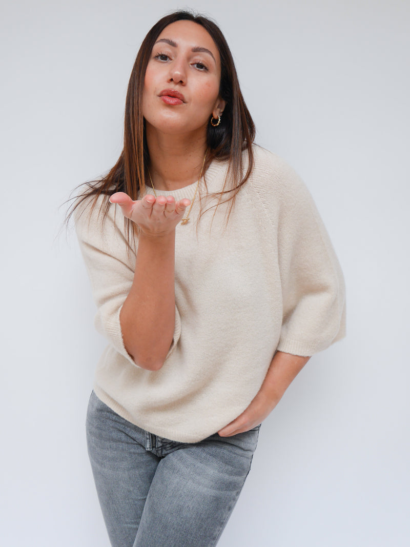 Millie Knit Ecru
