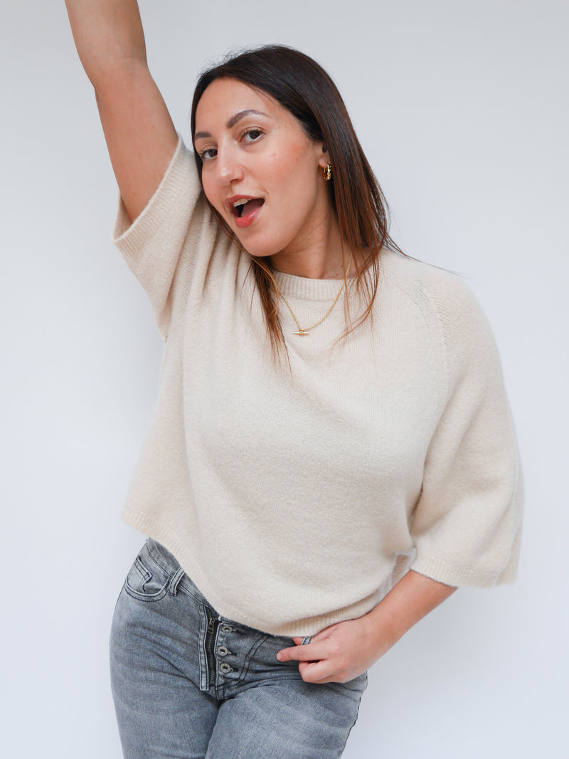 Millie Knit Ecru