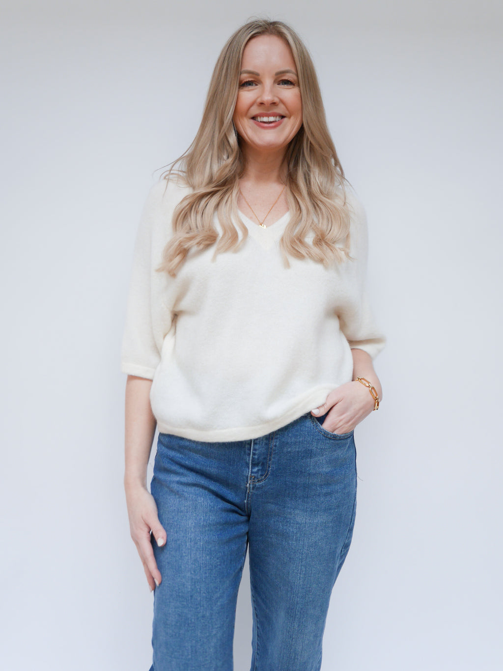 Zara Knit Ivory