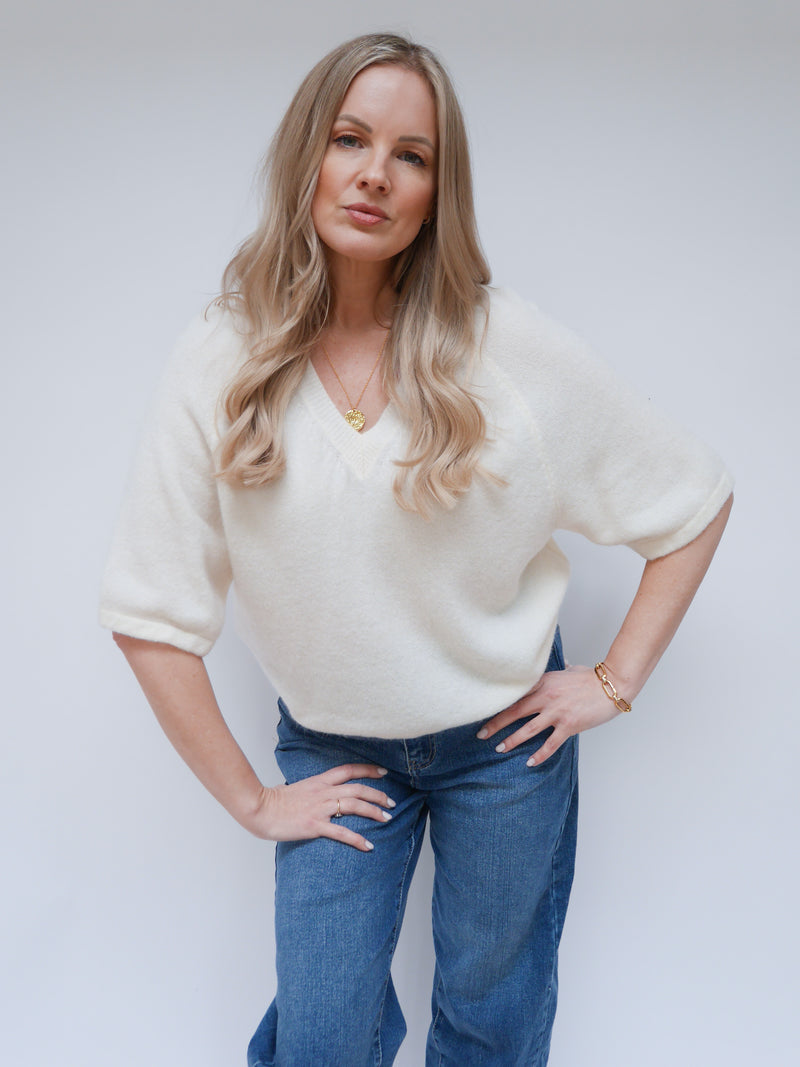 Zara Knit Ivory