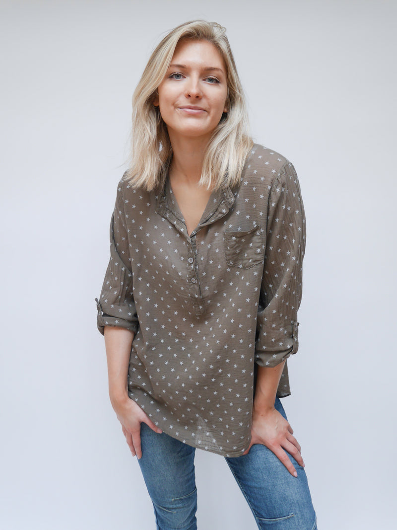 Adrienne Blouse Chocolate