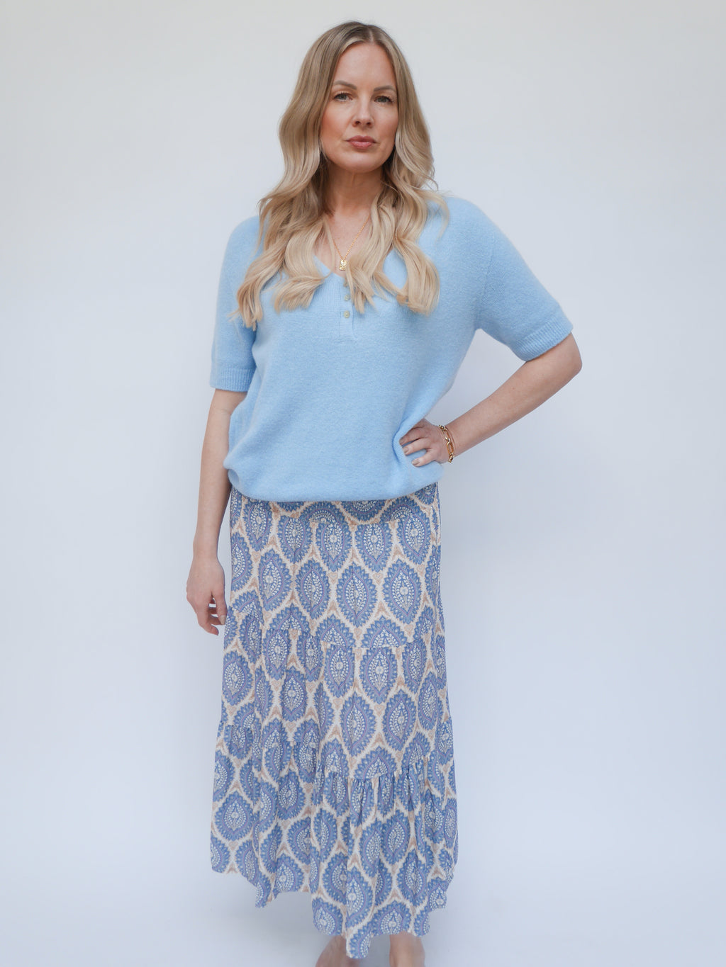 Margot Skirt Dress Baby Blue