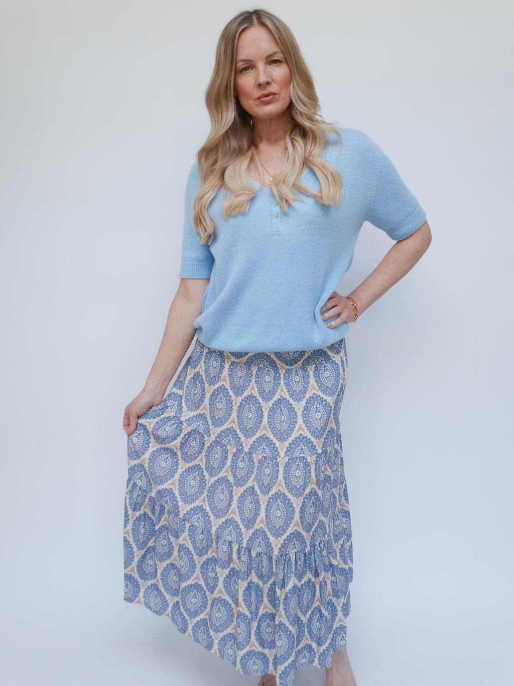 Margot Skirt Dress Baby Blue
