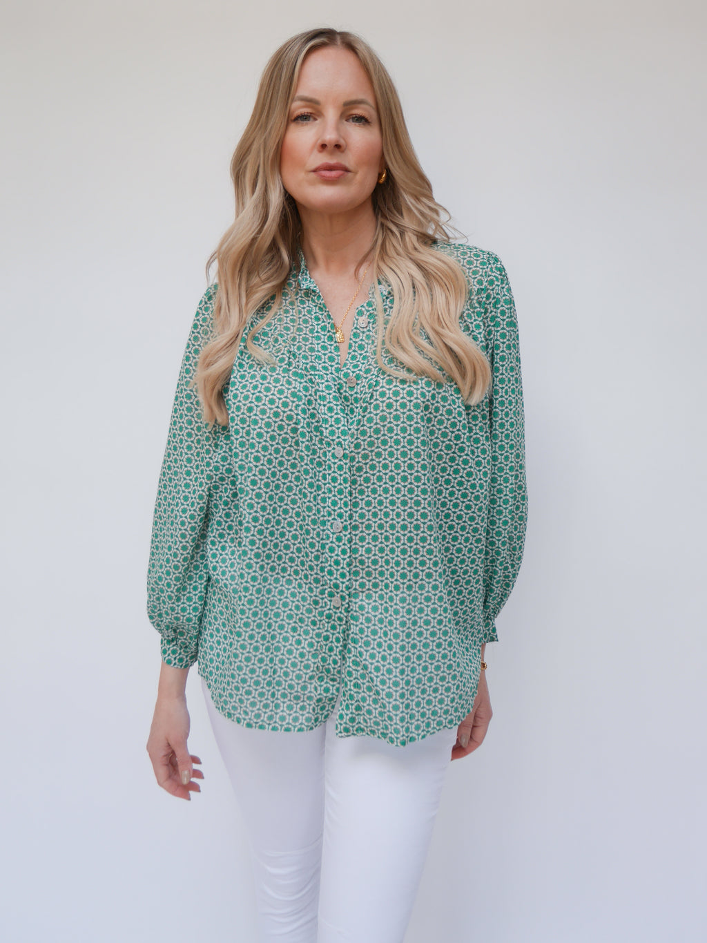 Wren Blouse Emerald