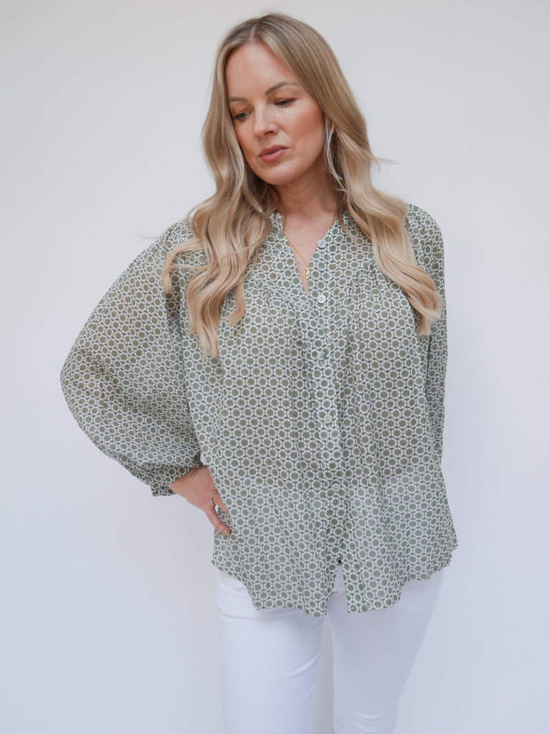 Wren Blouse Khaki