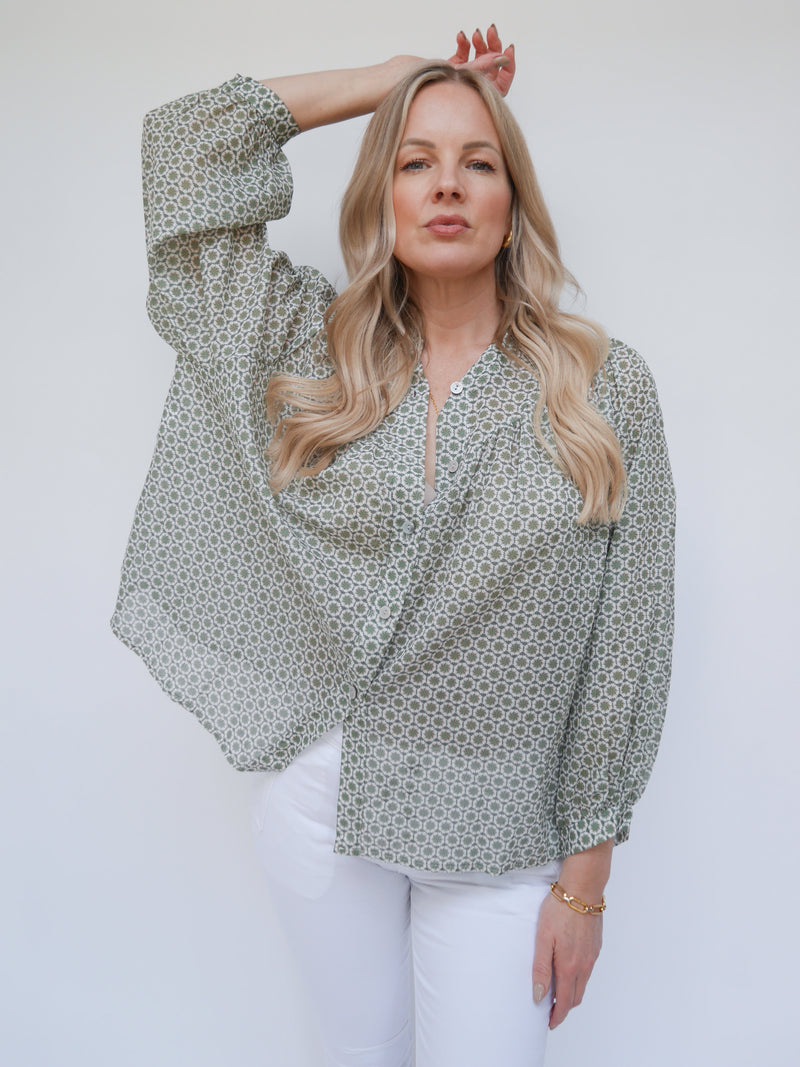 Wren Blouse Khaki