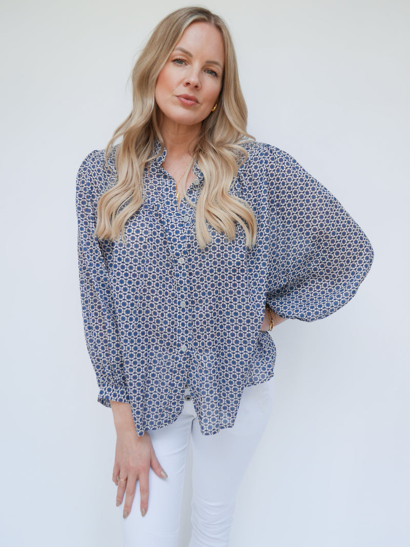 Wren Blouse Navy