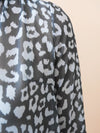 Anika Blouse Leopard Navy
