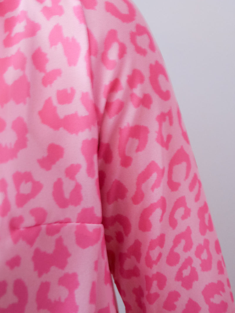 Anika Blouse Leopard Blush Pink