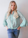 Anika Blouse Leopard Green
