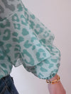 Anika Blouse Leopard Green
