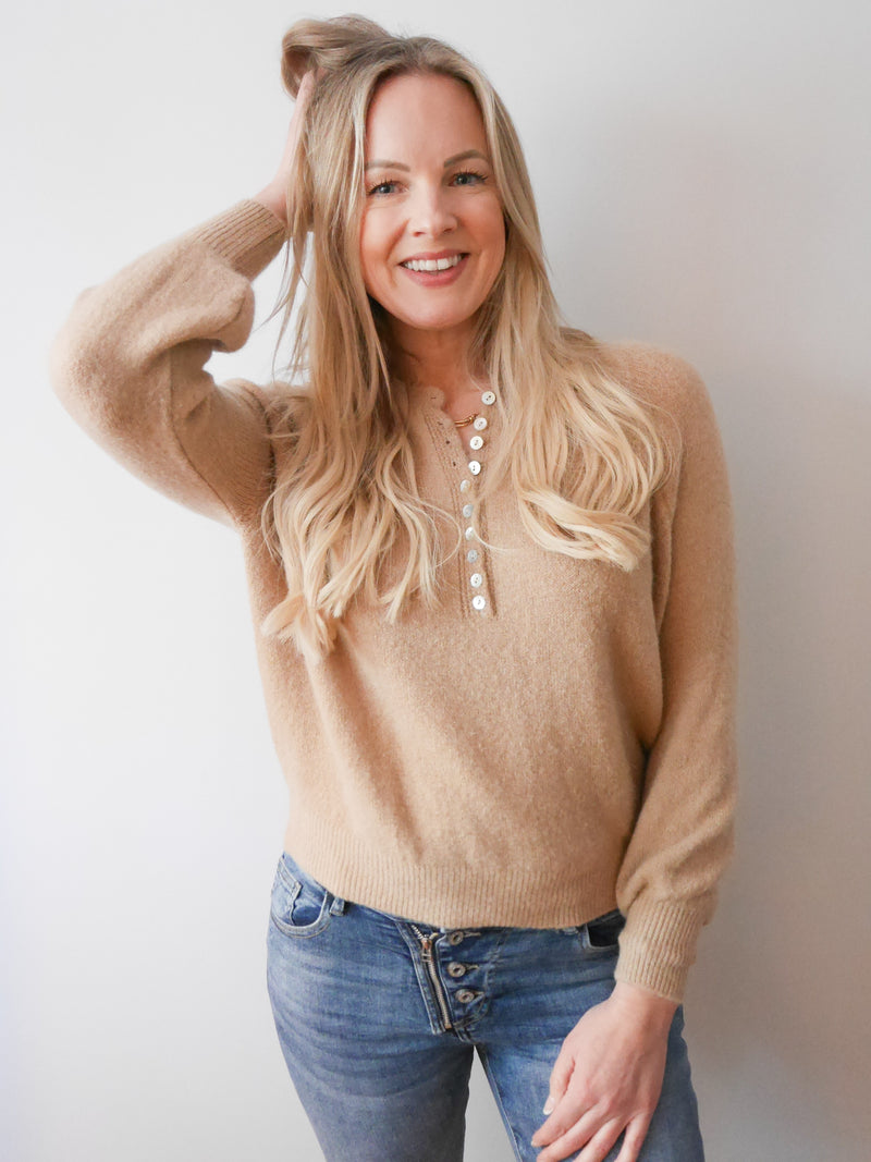 Bethany Knit Camel