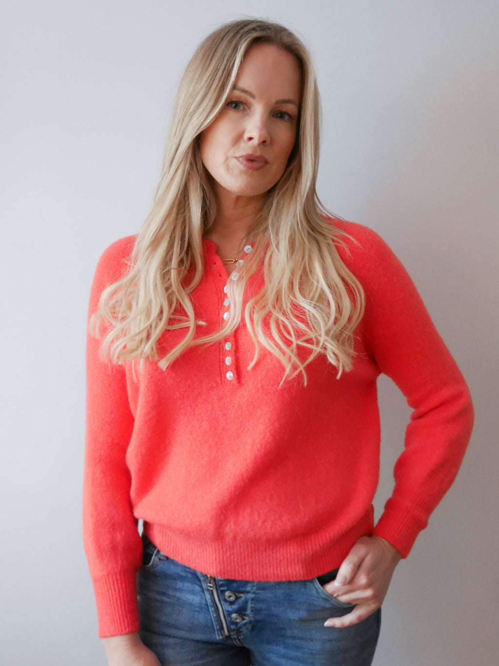 Bethany Knit Coral