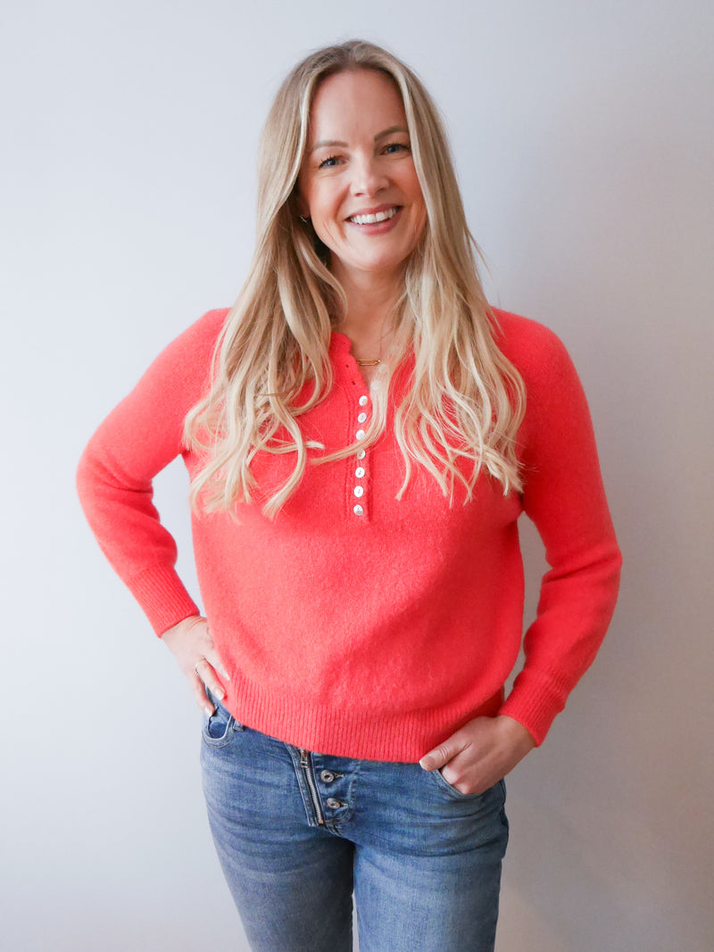 Bethany Knit Coral