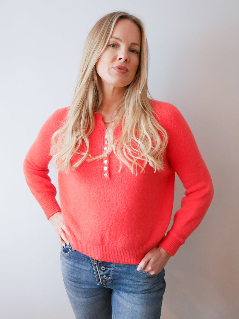 Bethany Knit Coral