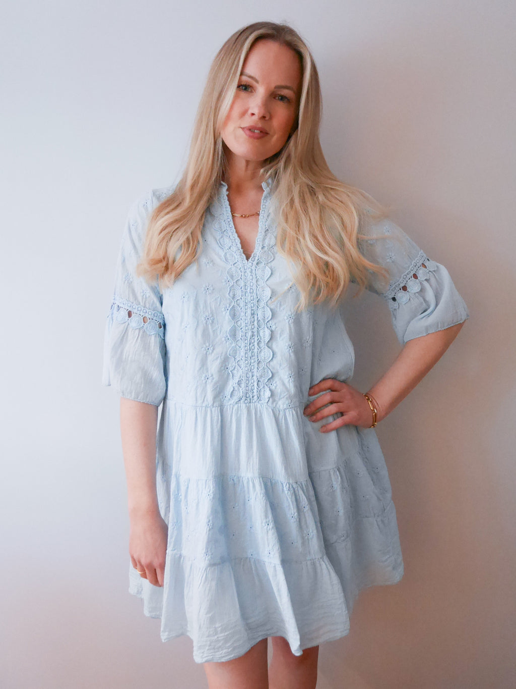 Evie Dress Baby Blue