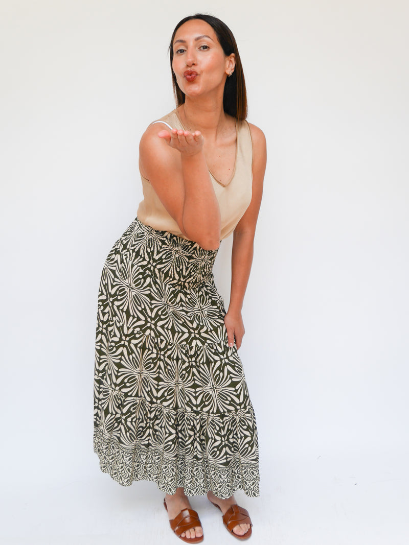 Quinn Skirt Dress Khaki