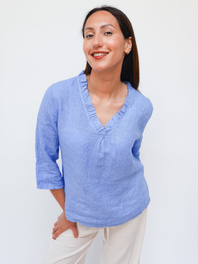 Talia Blouse French Blue