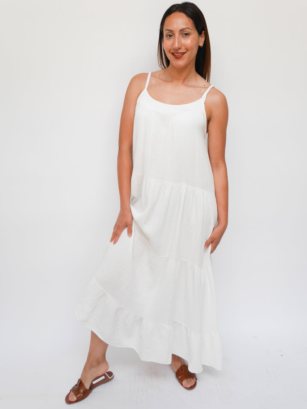 Harper Dress White