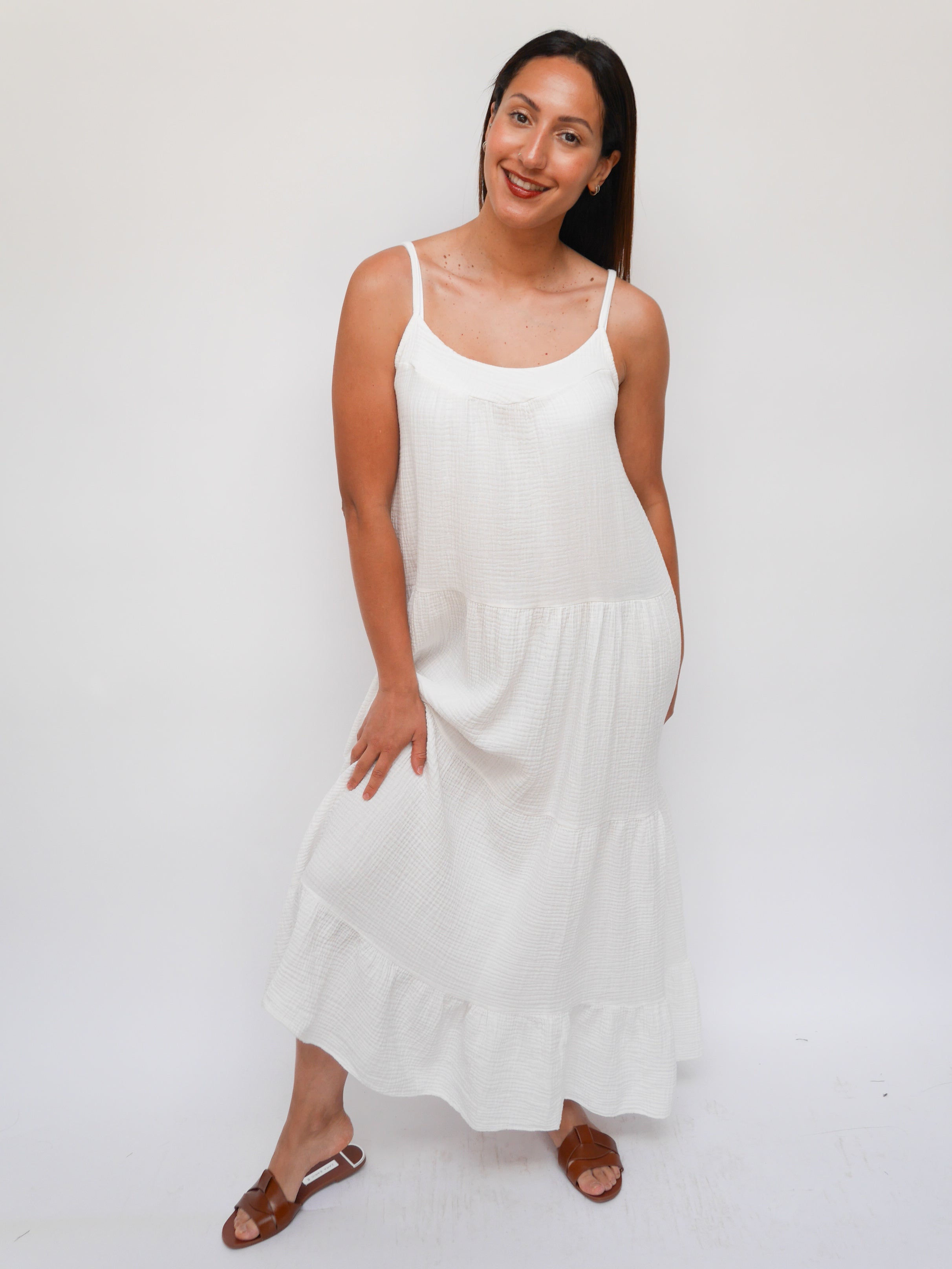 Harper Dress White