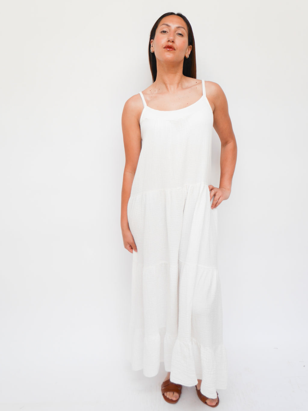 Harper Dress White
